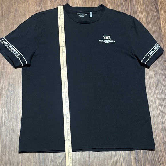 🔥🔥🔥Karl Lagerfeld Black Short Sleeve Tee with Logo Size: XXL🔥🔥🔥 - Picture 5 of 10